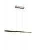 Nowoczesna uniwersalna lampa wisząca LED minimalistyczna srebrna metalowa listwa podłużna ściemnialna ARCOLA 331210107 Trio